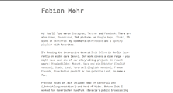 Desktop Screenshot of fabianmohr.de