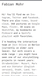 Mobile Screenshot of fabianmohr.de