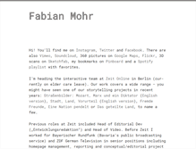 Tablet Screenshot of fabianmohr.de